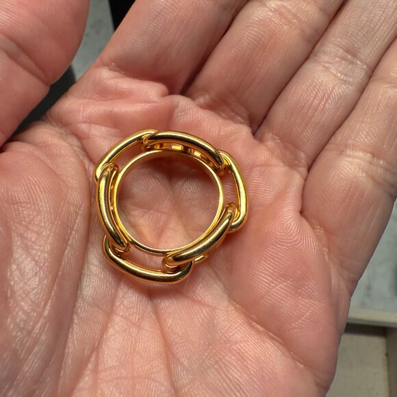 Hermès Regate Scarf Ring – 90 Format | Permabrass Finish - Picture 4 of 7